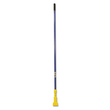 Rubbermaid® Commercial Gripper Fiberglass Mop Handle, 60", Blue-yellow freeshipping - TVN Wholesale